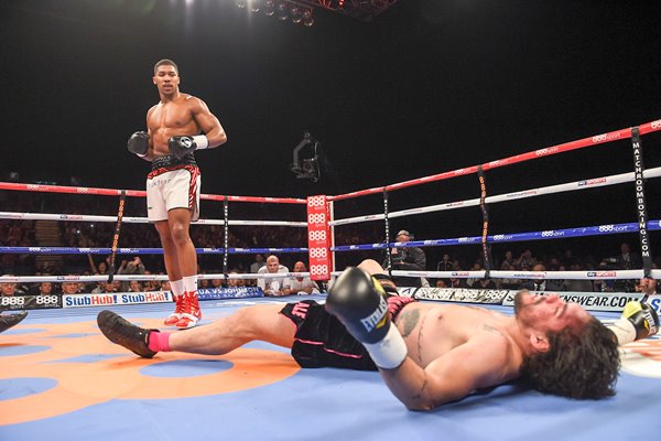 Anthony Joshua Knocks out Raphael Zumbano 2015