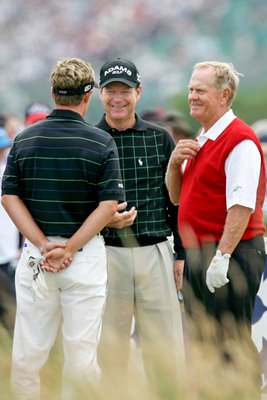 Jack Nicklaus, Luke Donald and Tom Watson