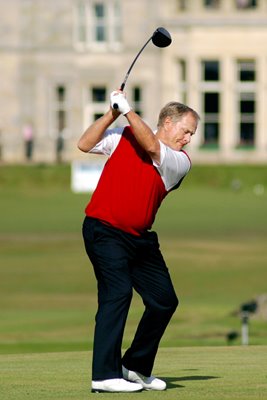 Jack Nicklaus final Major tee shot