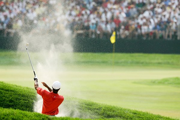 Tiger Woods Bunker Splash