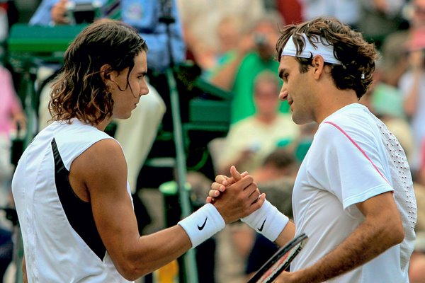 Roger Federer and Rafael Nadal