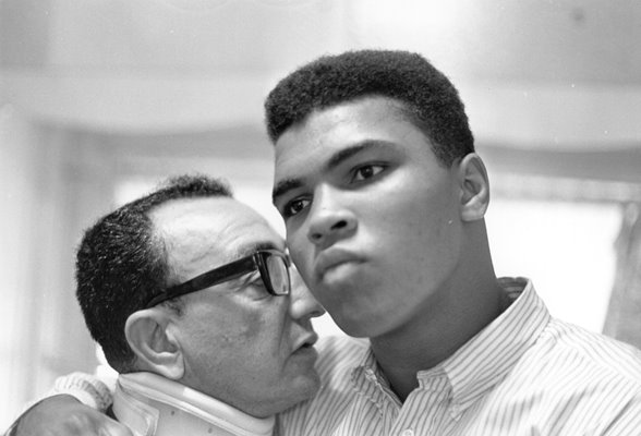 Cassius Clay and Manager Chris Dundee 1964