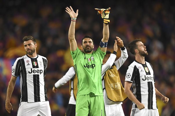 Gianluigi Buffon Juventus v Barcelona Champions League 2017