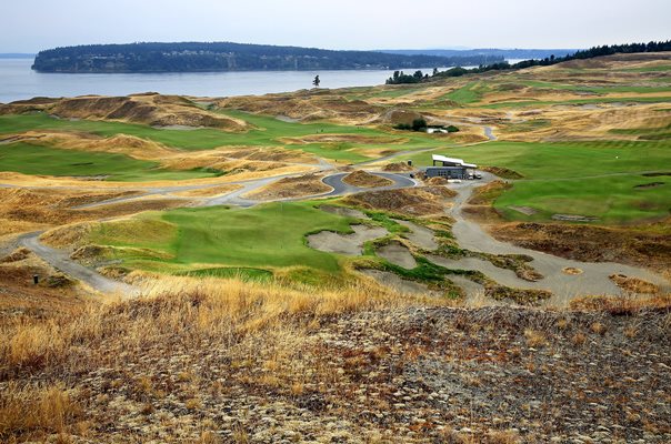 Chambers Bay Golf Course 9th hole 2015