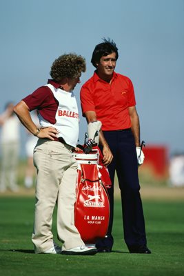 Seve Ballesteros & Caddie Pete Coleman Irish Open 1983