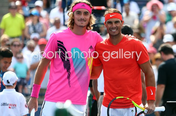 Stefanos Tsitsipas And Rafael Nadal Rogers Cup Toronto 2018 Images Tennis Posters 0462