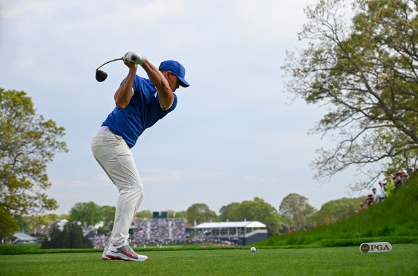 Brooks Koepka USA 18th Tee USPGA Bethpage Black New York 2019