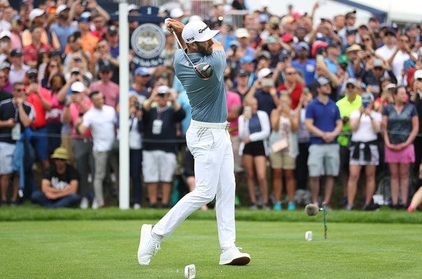 Dustin Johnson USA 1st Tee Final Round USPGA Bethpage 2019