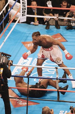 Lennox Lewis Great Britain knocks out Mike Tyson Memphis 2002