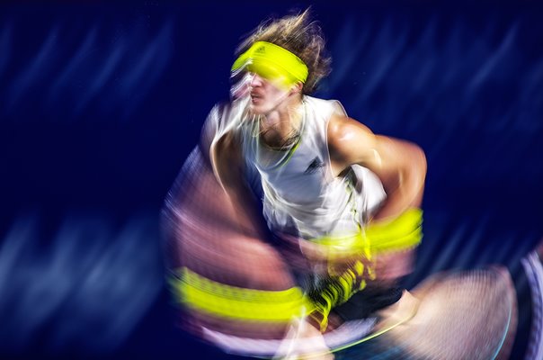Alexander Zverev Germany Blur Effect serve Mexican Open Tennis 2021