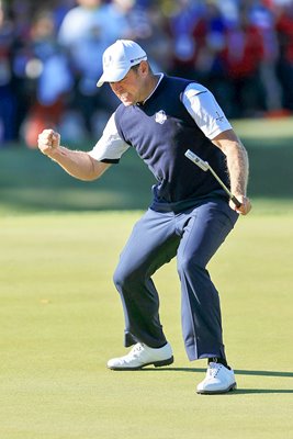 Lee Westwood celebrates Ryder Cup 2012
