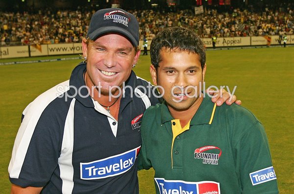 Shane Warne Australia & Sachin Tendulkar Indai MCG 2005