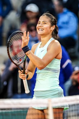 Emma Raducanu Great Britain celebrates French Open Paris 2022