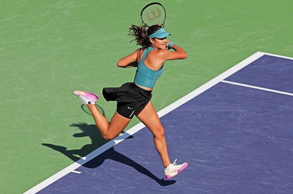 Emma Raducanu Great Britain forehand power Indian Wells 2023