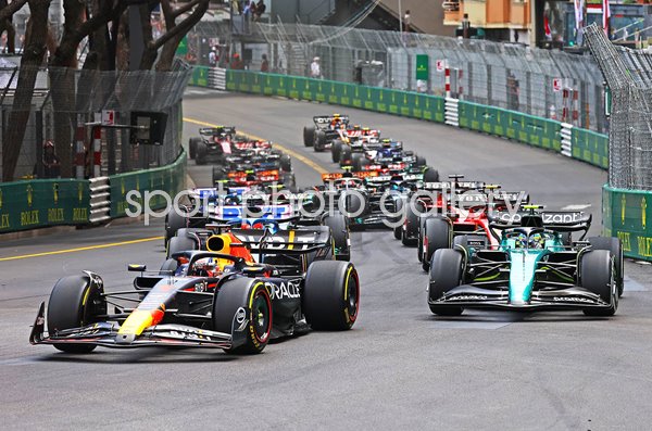 Max Verstappen Red Bull leads Monaco Grand Prix Start 2023 Images ...