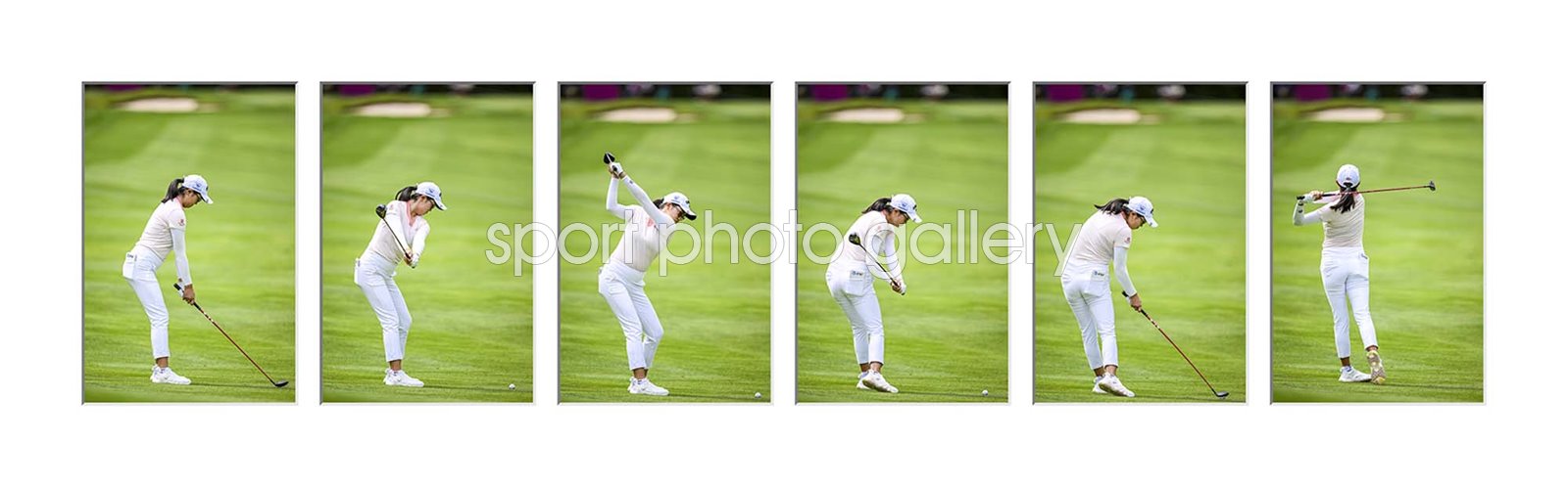 Rose Zhang USA Six Stage Swing Sequence Collage 2023 Images | Golf Posters