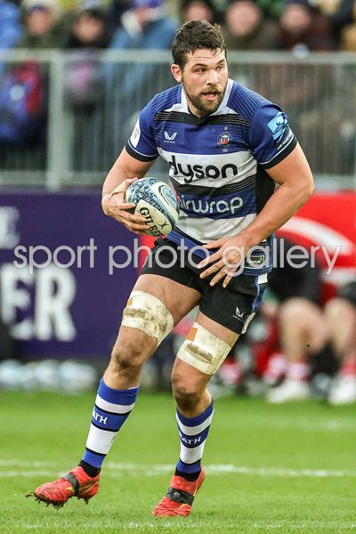 Charlie Ewels Bath v Gloucester Premiership Rugby Recreation Ground ...