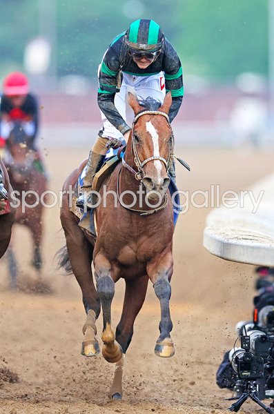 150th Kentucky Derby winner Mystik Dan & jockey Brian J. Hernandez Jr ...