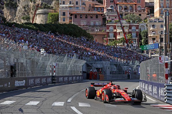 Charles Leclerc Monaco & Ferrari leads Monaco Grand Prix 2024