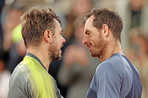 Stan Wawrinka Switzerland & Andy Murray Great Britain French Open 2024