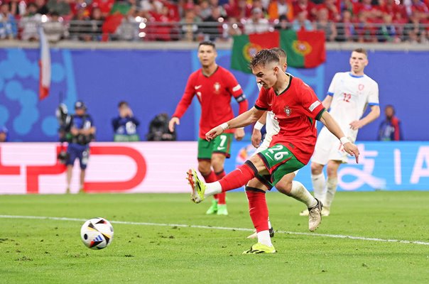 Francisco Conceicao Portugal scores v Czech Republic Leipzig EURO 2024