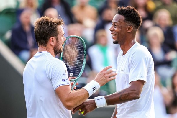 Gael Monfils France v Stan Wawrinka Switzerland Wimbledon 2024