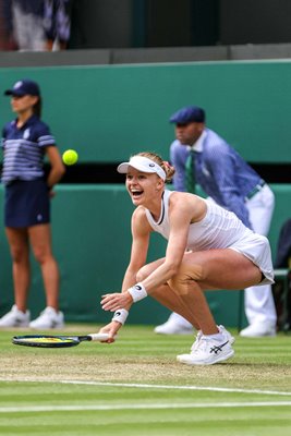 Harriet Dart Great Britain celebrates win v Katie Boulter Wimbledon 2024