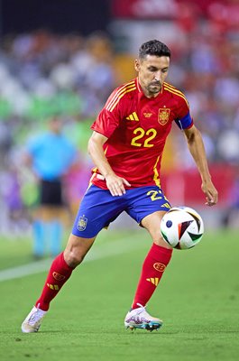 Jesus Navas Spain on the ball v Andorra Badajoz 2024