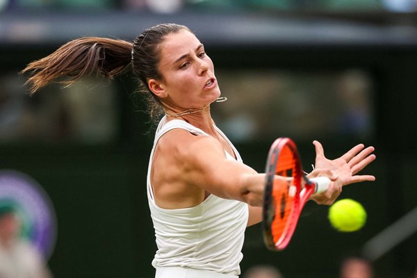 Emma Navarro USA v Jasmine Paolini Italy Quarter-Final Wimbledon 2024