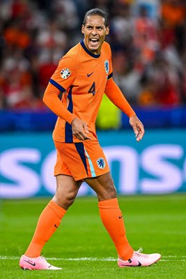 Virgil van Dijk Netherlands v Turkey Quarter-Final Berlin EURO 2024