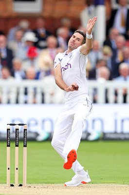 James Anderson England Legend bowls v West Indies Farewell Test Lord's 2024