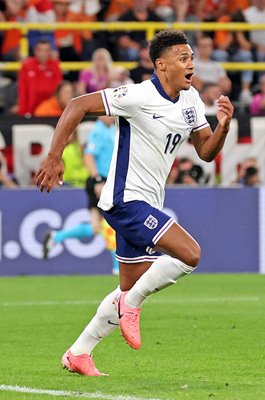 Ollie Watkins England hero celebrates goal v Netherlands Semi-Final EURO 2024