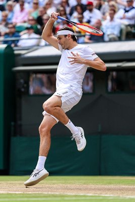 Taylor Fritz USA forehand v Lorenzo Musetti Quarter Final Wimbledon 2024