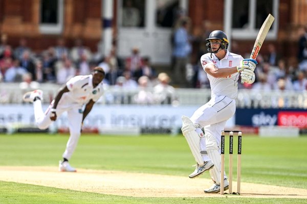 Jamie Smith England bats v West Indies 1st Test Match Lord's 2024