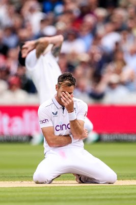 James Anderson England disbelief after dropped catch v West Indies 1st Test Lord's 2024