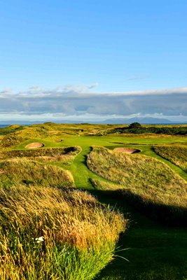 The 123 yards par 3 8th hole 'Postage Stamp' Old Course at Royal Troon 