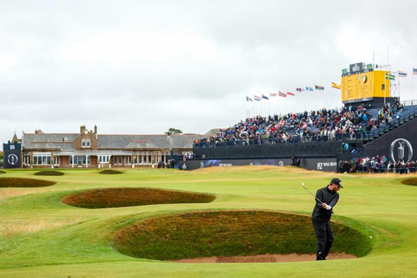 Daniel Brown England 18th hole fairway bunker Round 3 British Open Royal Troon 2024