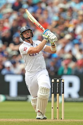 Jamie Smith England bats v West Indies Test Match Edgbaston 2024