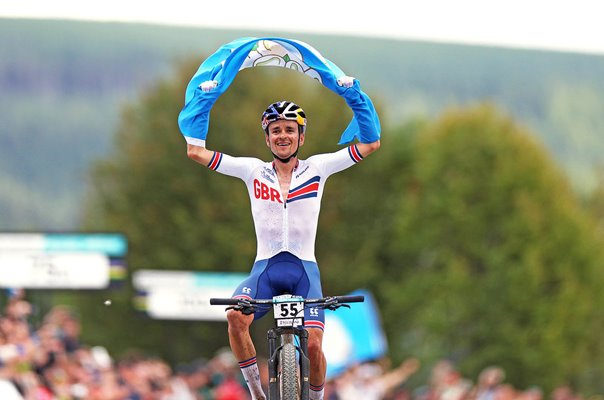 Tom Pidcock Great Britain wins Cross Country Mountain Bike World Cycling Glasgow 2023