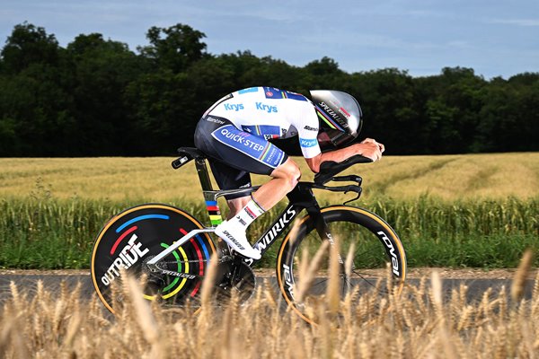 Remco Evenepoel Belgium Time Trial Stage 7 Tour de France 2024 