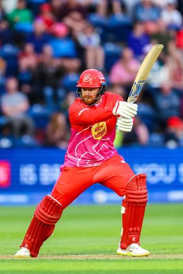 Jonny Bairstow Welsh Fire bats v Southern Brave The Hundred Cardiff 2024