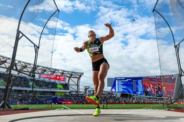 Valarie Allman USA women's discus Olympic Team Trials Eugene Oregon 2024