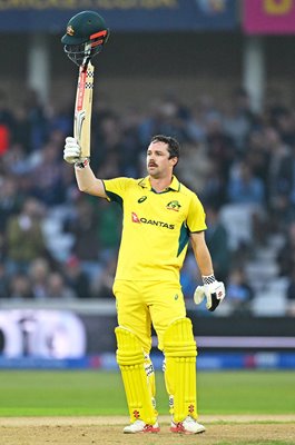 Travis Head Australia celebrates 100 v England 1st ODI Trent Bridge 2024