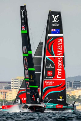 Emirates Team New Zealand v Team Ineos Britannia America's Cup 2024