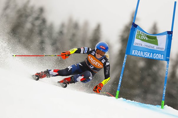 Mikaela Shiffrin USA Giant Slalom Alpine Ski World Cup Kranjska Gora  Slovenia 2024