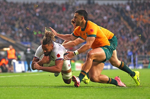 Chandler Cunningham-South England scores v Australia Autumn Series Twickenham 2024