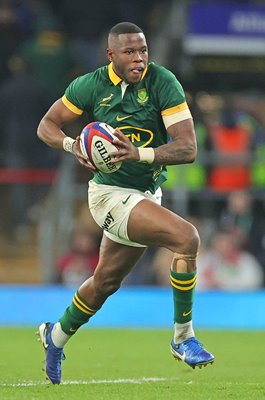 Aphelele Fassi South Africa breaks v England Autumn Series Twickenham 2024