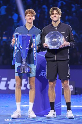 Jannik Sinner Italy Champion & runner up Taylor Fritz USA ATP Finals 2024 