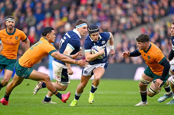 Darcy Graham Scotland breaks v Australia Autumn Series Murrayfield 2024