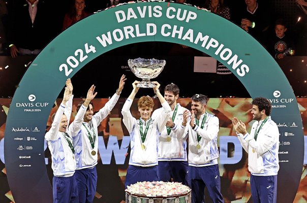 Italy Davis Cup Winners Malaga 2024